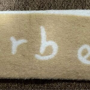 Burberry Beige and Cream Fleece Scarf